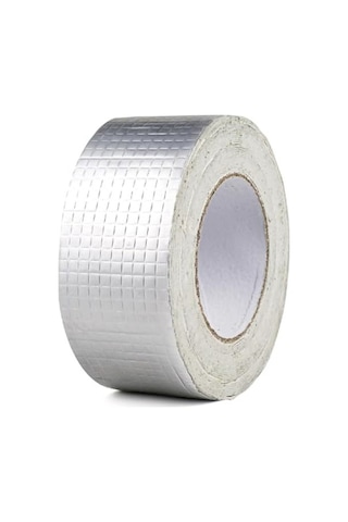 Alüminyum Folyo Çamur Bant, 5 Cm X 5 Mt, Yüksek Sıcaklık Dayanıklı, Su Geçirmez