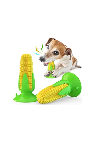 Lemestar Köpekler İçin Tpr Mısır Şekilli Sesli Diş Çiğneme Oyuncağı