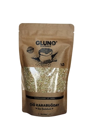 Gluno Glutensiz Çiğ Karabuğday 500 G