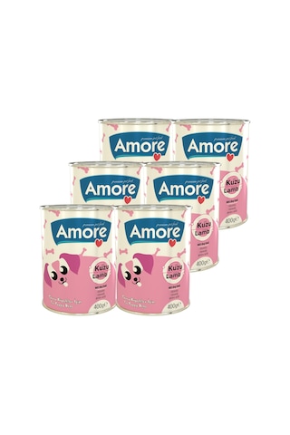 Amore Puppy Kuzu Etli Yavru Köpek Konservesi 6 x 400 G