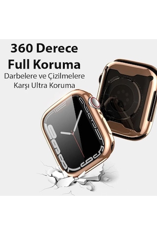 Dux Ducis Samo Series Apple Watch Uyumlu 45mm İçin Soft Tpu Full Koruma Ultra İnce Silikon Kılıf- 5775