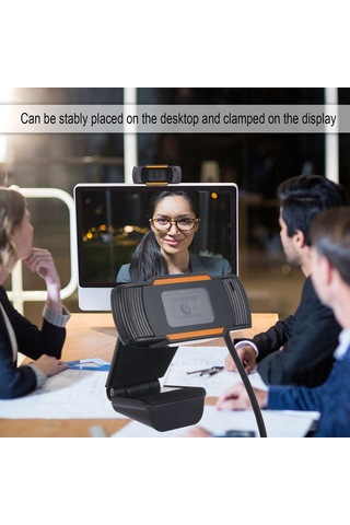 Yuntech01 Usb 2.0 Siyah 720p Hd Webcam, Otomatik Tanıma, Dahili Mikrofon, 150cm Kablolu, Cmos Sensörlü Bilgisayar Kamerası