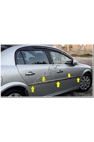 Markadan Opel vectra C Krom Yan Kapı Çıtası 2002-2009 4 Parça   Pas