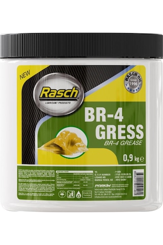 Rasch BR-4 Kalsiyumlu Katı Gres Yağı Sarı 900 G