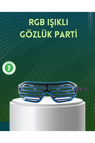 Işıklı Led Gözlük Parti Konser Ve Etkinlik Aksesuarı "