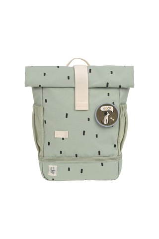Lassig Happy Prints Mini Rolltop Sırt Çantası Light Olive Yeşil