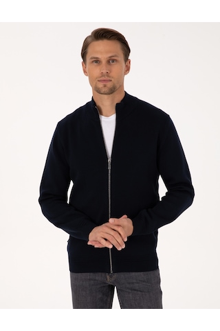 Pierre Cardin Erkek Lacivert Hırka Triko 50315821-vr033 Lacivert