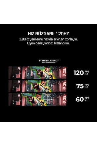 Gamepower Vivid F20 27'' 1 MS 120 Hz Curved RGB Beyaz  VA Full HD Oyuncu Monitör