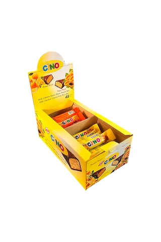 Cino Kayısı Ve Portakallı Çikolata Kaplı Bar 16 Gr 48 Adet