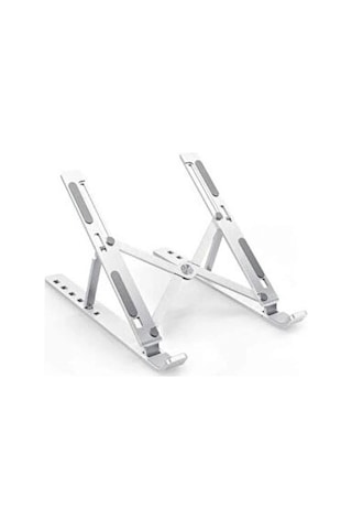 Özel Üretim 6 Kademeli Katlanabilir Taşınabilir Metal Stand Alüminyum Laptop Standı Ayarlanabilir