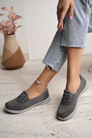 Nesilshoes Nesil Shoes Bsea 575 Füme Memory Foam Kadın Yürüyüş Ayakkabısı