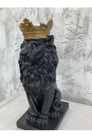 Aslan Taçlı Heykel, Biblo Siyah Büyük