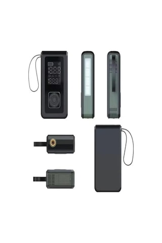 Auhma A7700 4'ü 1 Arada Akü Takviye, Şarjlı Hava Pompası, Powerbank Ve Dijital Fener