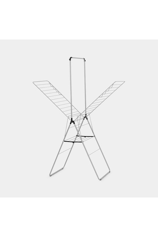 Brabantia 403545 Çamaşır Kurutma Ekstra Askılıklı, 25m, Metalik Gri Metalic