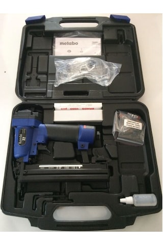 Metabo F32 9025 Havalı Zımba ve Brad Çivi Çakma Tabancası Seti