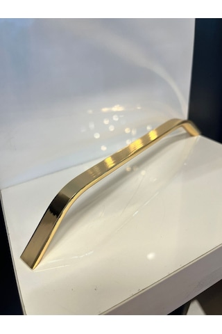 Şahin Metal Kulp 192mm Altın Dolap Kapak Modern Tv Ünite Çekmece Mobilya Komidin Vestiyer Altın