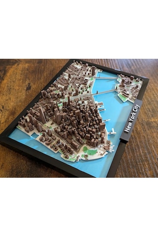 3 Boyutlu New York Şehri Maketi