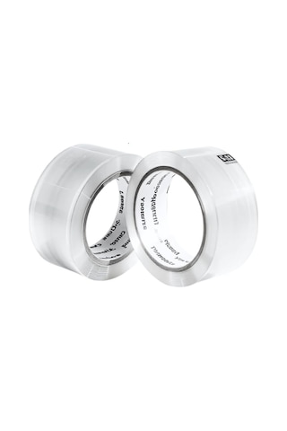 Açık Ambalaj Bandı 2 Rulo, 1.88 'x 70 Yarda, Daha Kalın Akrilik Yapıştırıcı 2