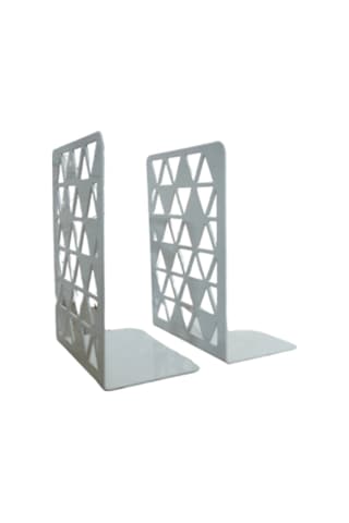 2' li Metal Kitap Tutacağı Beyaz - Hediyelik (2 Adet)