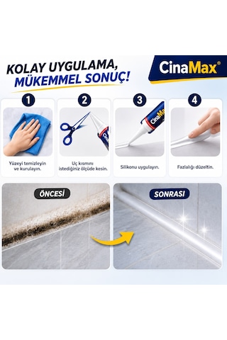 Şeffaf Silikon 50 Ml Genel Amaçlı Güçlü Yapıştırıcı Cam Banyo Lavabo Pencere Sızdırmazlık Silikonu