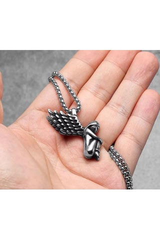 Paslanmaz Çelik Melek Kanat Kolye