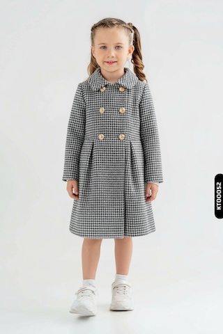 Xo Kids Kız Çocuk Kaban 7-12 Yaş 1050 mavi