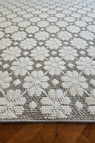 Leiva Home Monaco 0221 Krem A.gri Bohem Sisal Bukle Yumuşak Özel Kesim Salon Koridor Mutfak Yolluk Saçak Halı 0221-krem/a.gri