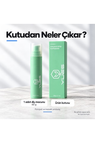 Yues Hindistan Cevizi Aromalı Florürlü Pompalı Diş Macunu 60 G Beyazlatma
