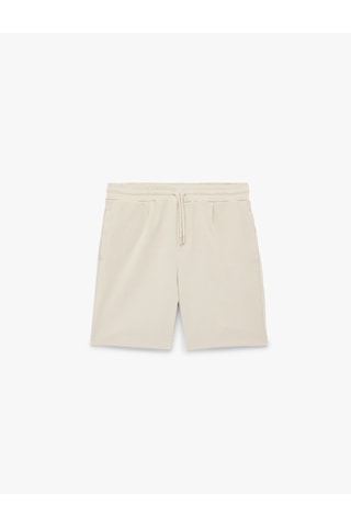 Koton Regular Fit Cepli Bermuda Beli Bağcıklı Şort Bej 6sam40047mk Ekru