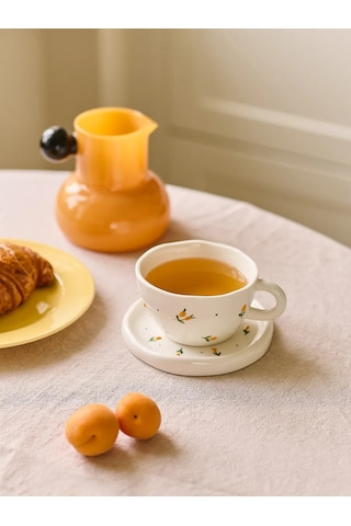 Roomi Seramik Çay Takımı 290 Ml Fincan Ve Tabak Seti 455093191 Sütlü
