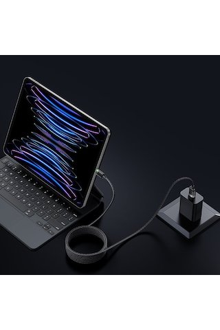 Mcdodo CA-6000 USB İphone Uyumlu Şarj Kablosu 1.2 M Siyah