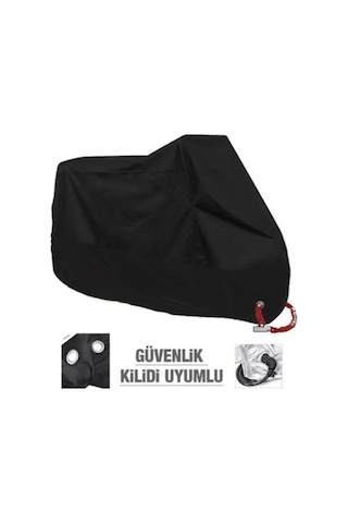 Motosiklet Branda Siyah Lüx Oxford 270d Kalın Kumaş Motor Brandası Xxl Beden