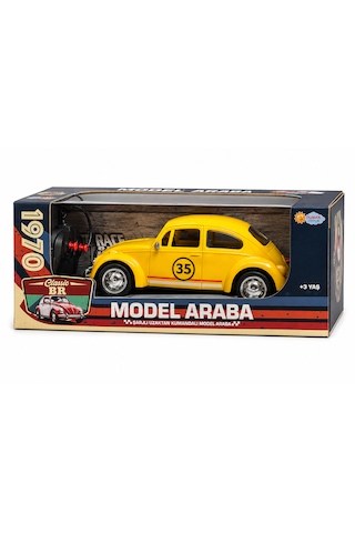 Classic Br Sarı Şarjlı Uzaktan Kumandalı Model Araba 25 Cm