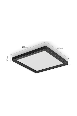 Philips Hue Tento Siyah Sıva Üstü Rgb Akıllı Led Panel Tavan Armatürü 30x30cm 1340 Lumen Renkli