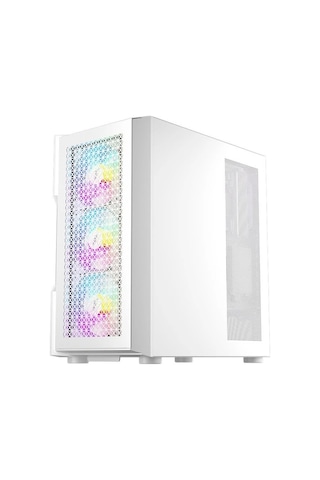 1st Player Trılobıte T7 Beyaz 650w 80+ Argb 4x12cm Fan Temperli Cam Mesh Usb 3.0 Atx Kasa