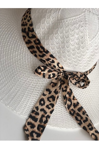 Ays Hasır Plaj Şapka Beyaz