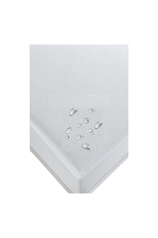 Evony Fitted Alez 160x200+30 Cm Çift Kişilik Sıvı Geçirmez Micro Kumaş Beyaz