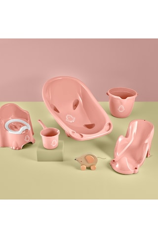 Vienev 5Li Set Yenidoğan Küvet Seti Pembe