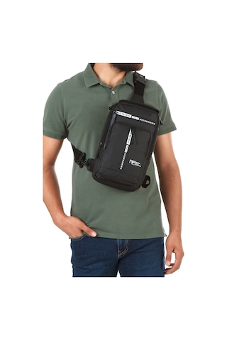Erkek Mini Sırt Çantası Omuz Göğüs Çantası Bodybag Siyah Erkek Mini Sırt Çantası Omuz Göğüs Çantası Bodybag Siyah
