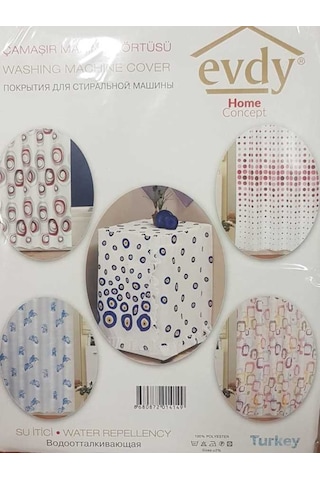 Çamaşır Makinesi Örtüsü Evdy 2102 Şal Desen Gri