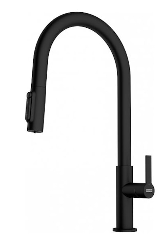 Franke Maris Slim Clear Water Matt Black Armatür Siyah