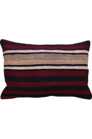 Zehra Abla Halı Yeni El Dokuma Dekoratif Kilim Kırlent Yastık Kılıfı 6684 Çok Renkli