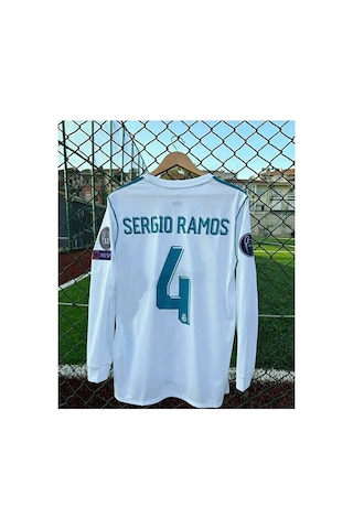 Real Madrid 2018 Kiev Şampiyonlar Ligi Finali Sergio Ramos Formas Beyaz