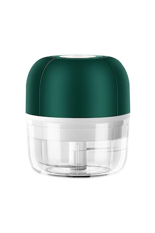 100 Ml Mini Usb Elektrikli Sarımsak Masher Sağlam Basın Kıyma Sebze Biber Yemindirmek Gıda Chopper Mutfak Aletleri Yeşil Ahşap