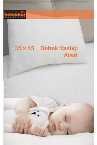 Yastık Alezi Bebek Yastığı için 35x45cm Kapitoneli Fermuarlı