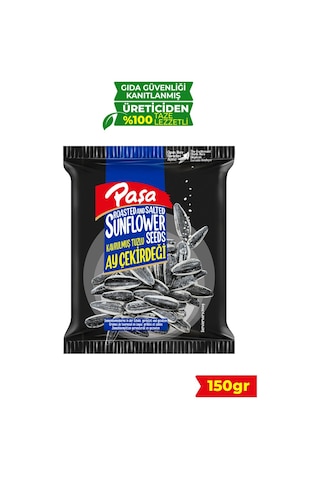 Kavrulmuş Tuzlu Siyah Ay Çekirdeği 150 Gr