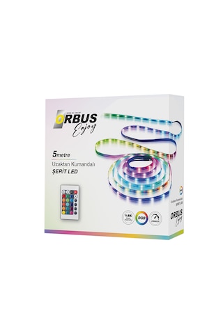 Orbus Uzaktan Kumandalı Rgb Şerit Led 5 Metre