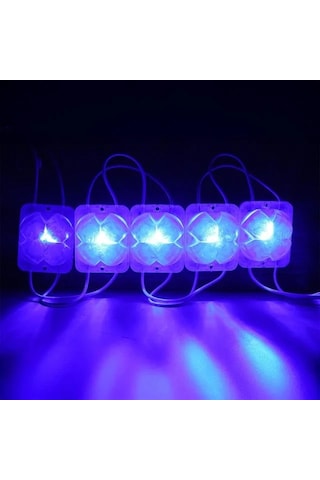 Powermaster Pm-14713 12 Volt 2 Watt Mavi Yanıp Sönen Çakar 4333-3030 Modül Led 43x33x28mm
