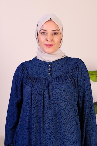 Ferace Tesettür Kadın Uzun Buyuk Beden Anne Elbise Yazlik Tesettur Giyim 001