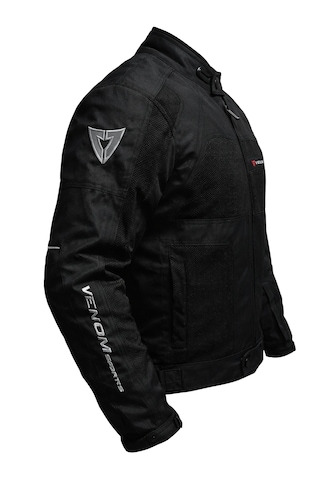 Venom Dynamic 4 Mevsim Ce Korumalı Siyah Motorcu Montu